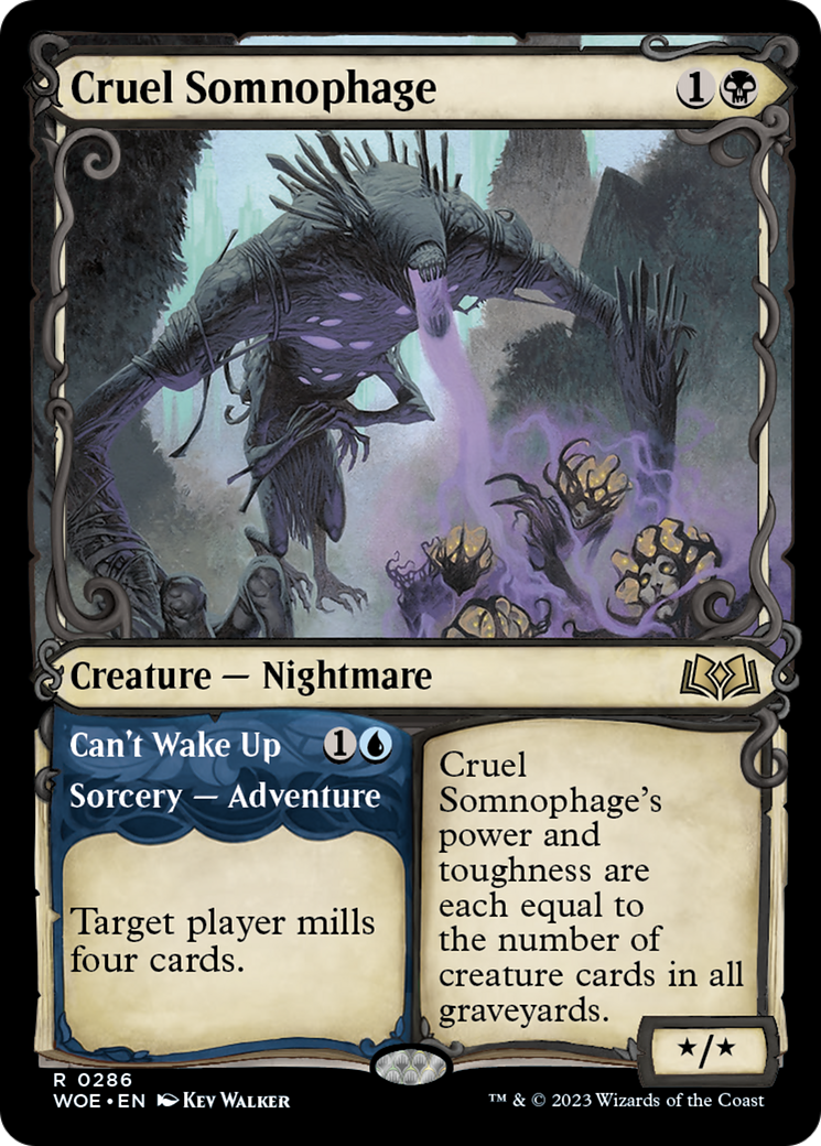 Cruel Somnophage // Can't Wake Up (Showcase) [Wilds of Eldraine] | RetroPlay Games