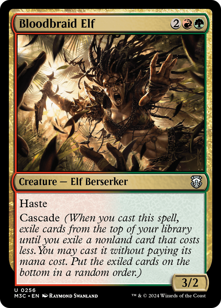 Bloodbraid Elf (Ripple Foil) [Modern Horizons 3 Commander] | RetroPlay Games