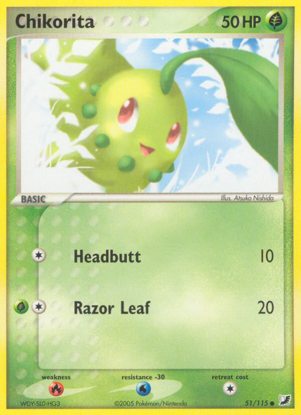 Chikorita (51/115) [EX: Unseen Forces] | RetroPlay Games