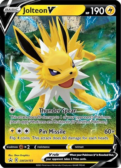 Jolteon V (SWSH151) [Sword & Shield: Black Star Promos] | RetroPlay Games