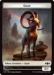 Plant // Goat Double-Sided Token [Tarkir: Dragonstorm Commander Tokens] | RetroPlay Games