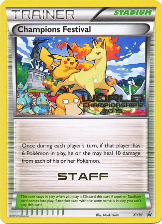 Champions Festival 2015 Staff (XY91) [XY: Black Star Promos] | RetroPlay Games