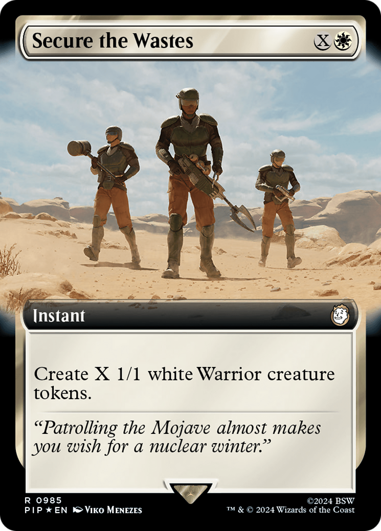 Secure the Wastes (Extended Art) (Surge Foil) [Fallout] | RetroPlay Games