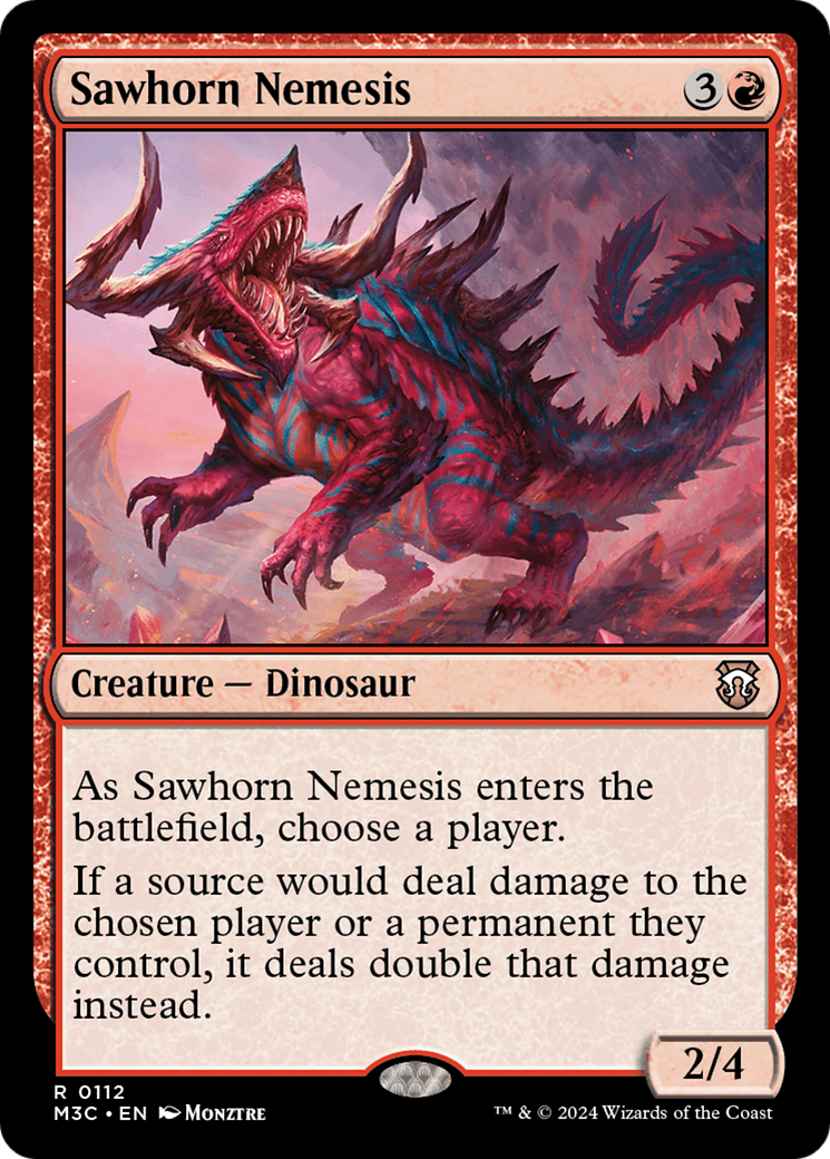 Sawhorn Nemesis [Modern Horizons 3 Commander] | RetroPlay Games