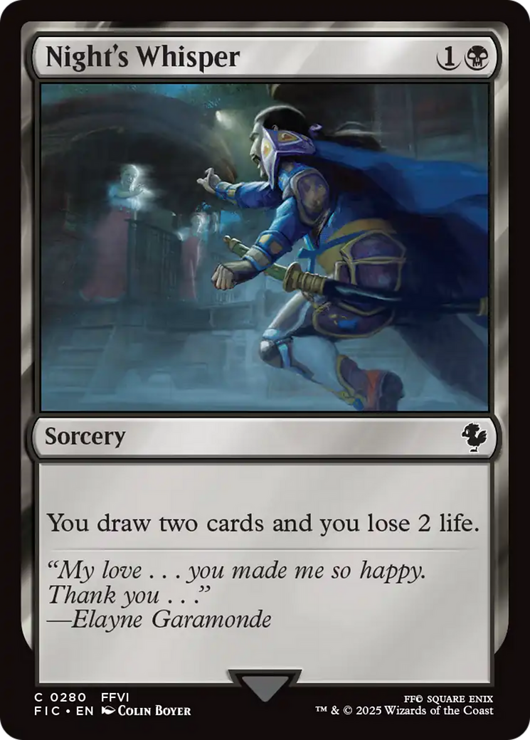 Night's Whisper [FINAL FANTASY Commander] | RetroPlay Games