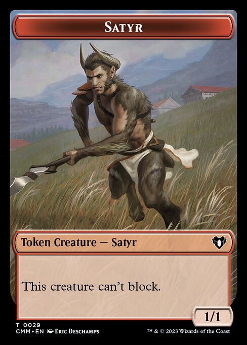 Eldrazi Scion // Satyr Double-Sided Token [Commander Masters Tokens] | RetroPlay Games