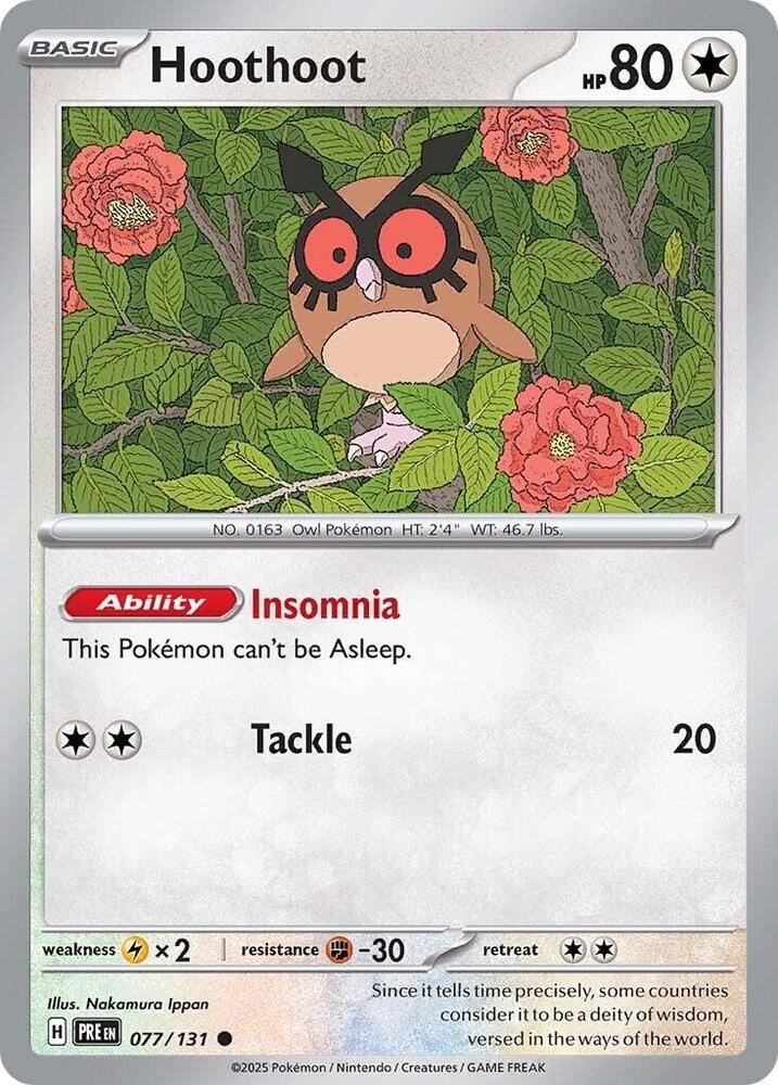 Hoothoot (077/131) [Scarlet & Violet: Prismatic Evolutions] | RetroPlay Games