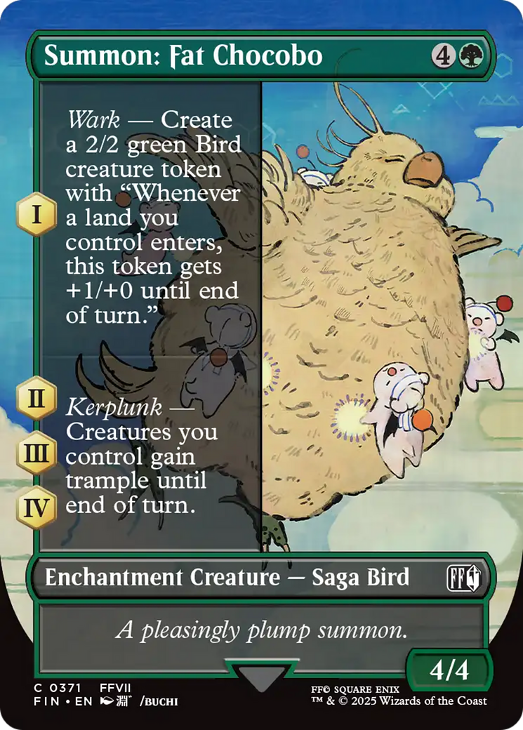 Summon: Fat Chocobo (Borderless) [FINAL FANTASY] | RetroPlay Games