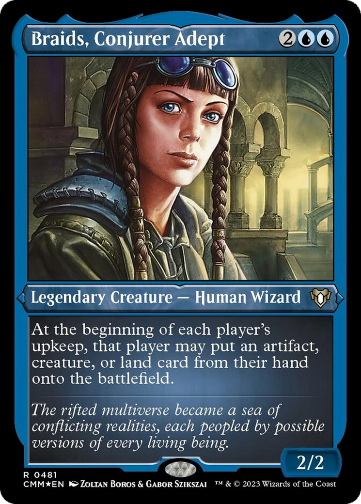 Braids, Conjurer Adept (Foil Etched) [Commander Masters] | RetroPlay Games