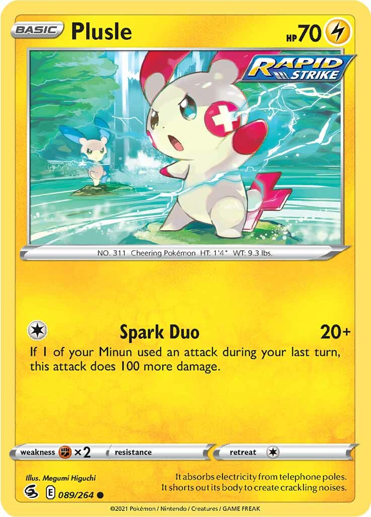 Plusle (089/264) [Sword & Shield: Fusion Strike] | RetroPlay Games