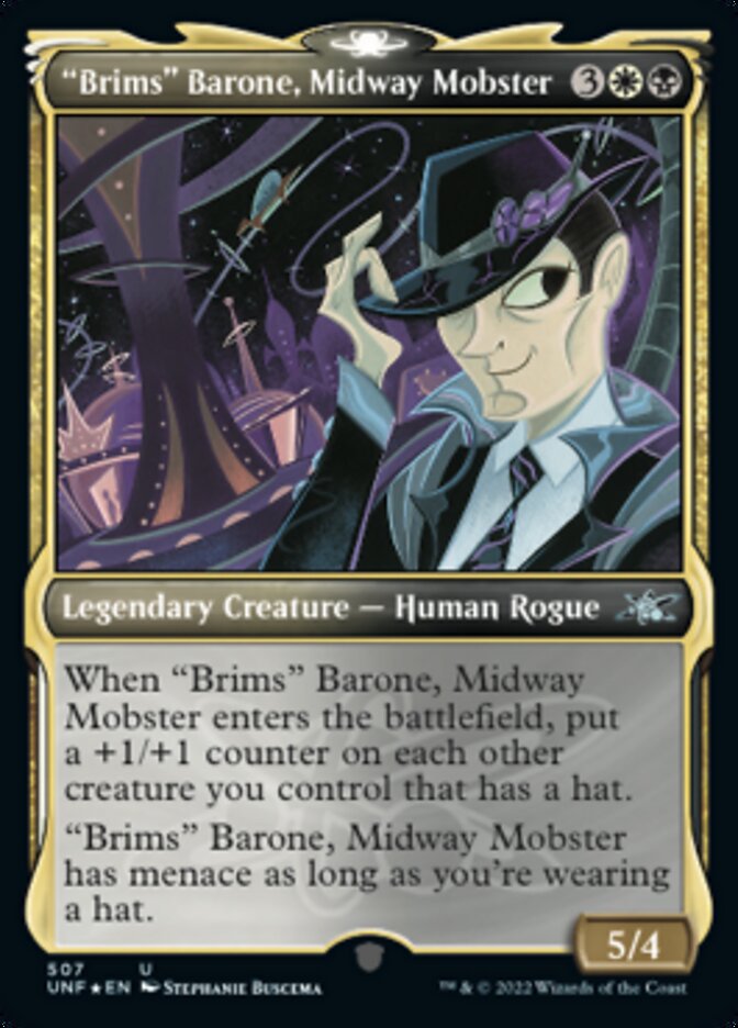 "Brims" Barone, Midway Mobster (Showcase) (Galaxy Foil) [Unfinity] | RetroPlay Games