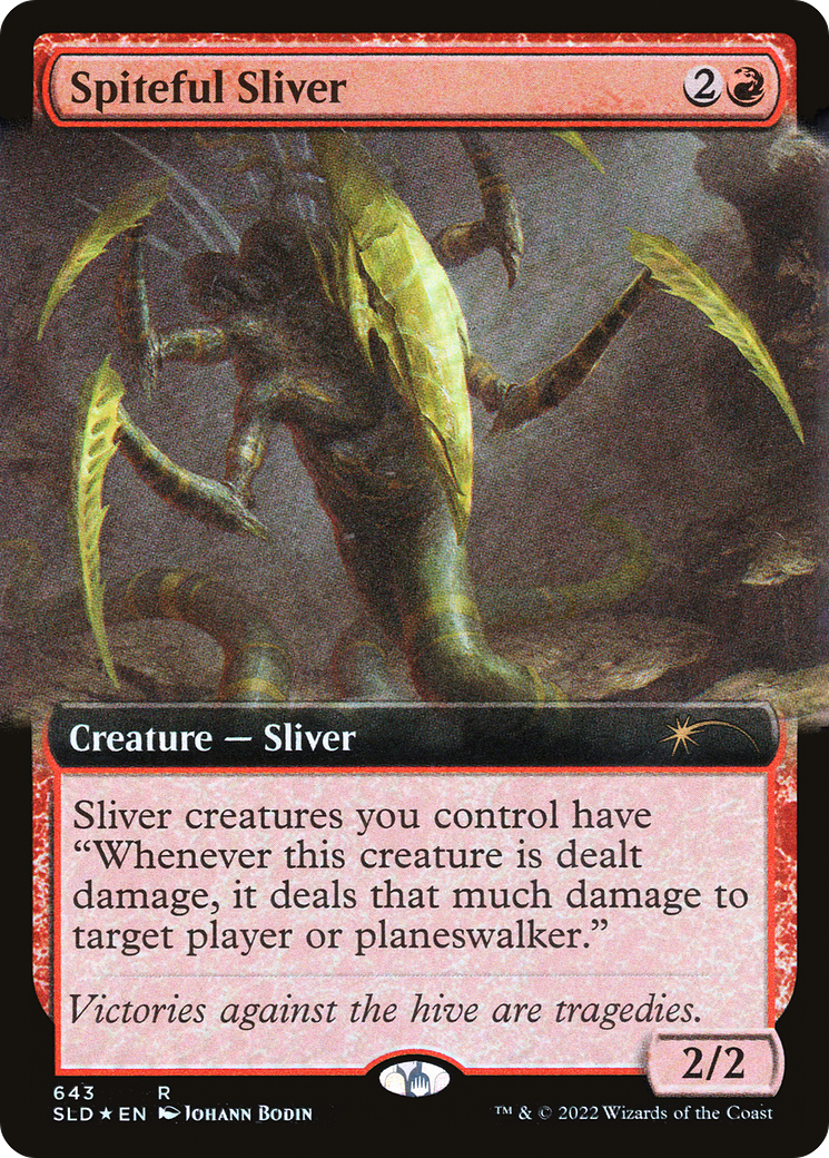 Spiteful Sliver (Extended Art) [Secret Lair Drop Promos] | RetroPlay Games