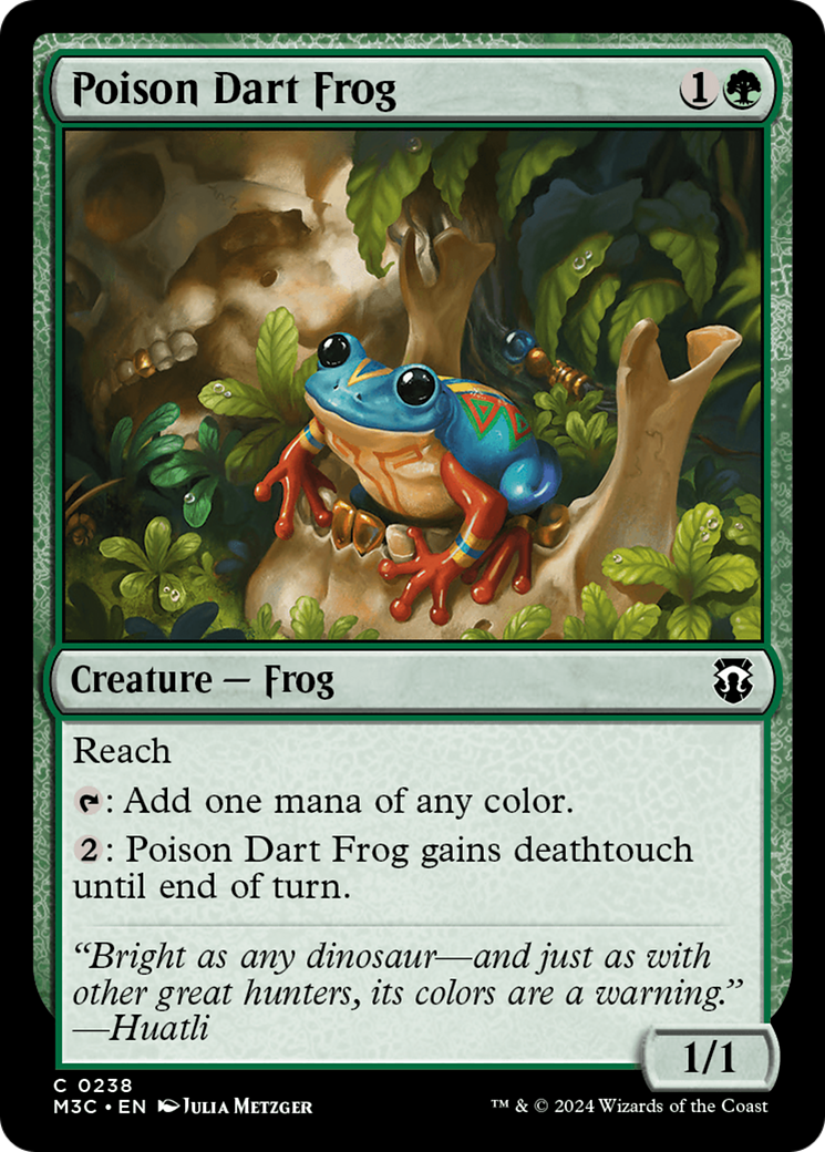 Poison Dart Frog (Ripple Foil) [Modern Horizons 3 Commander] | RetroPlay Games