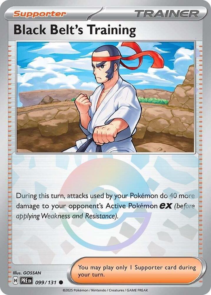 Black Belt's Training (099/131) (Poke Ball Pattern) [Scarlet & Violet: Prismatic Evolutions] | RetroPlay Games