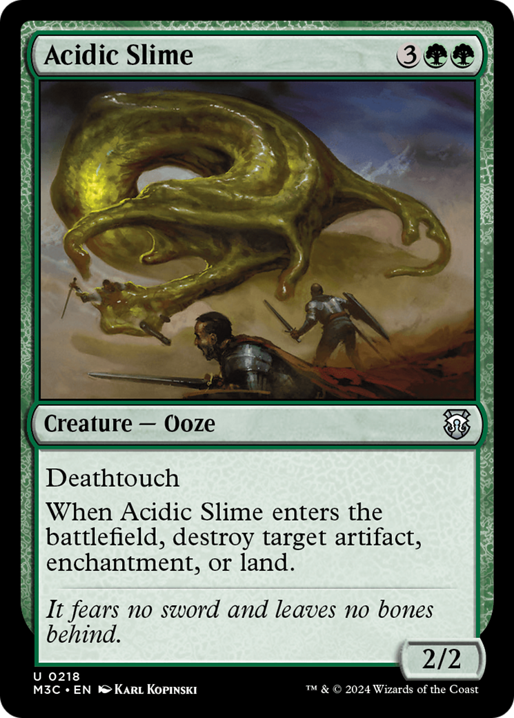 Acidic Slime (Ripple Foil) [Modern Horizons 3 Commander] | RetroPlay Games