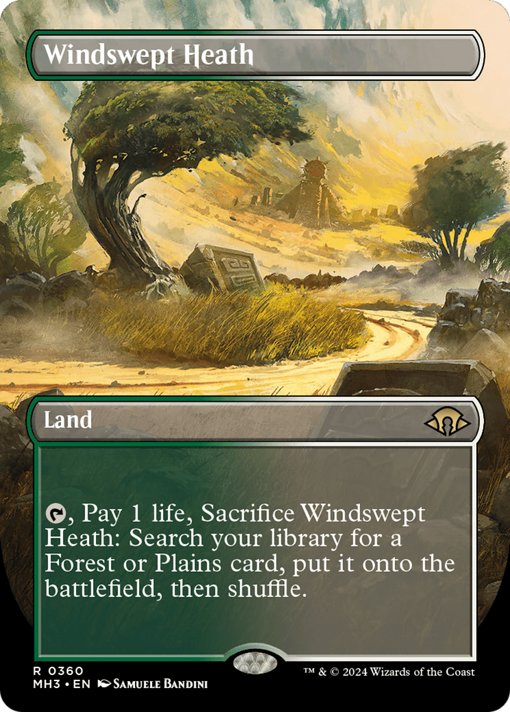 Windswept Heath (Borderless) [Modern Horizons 3] | RetroPlay Games