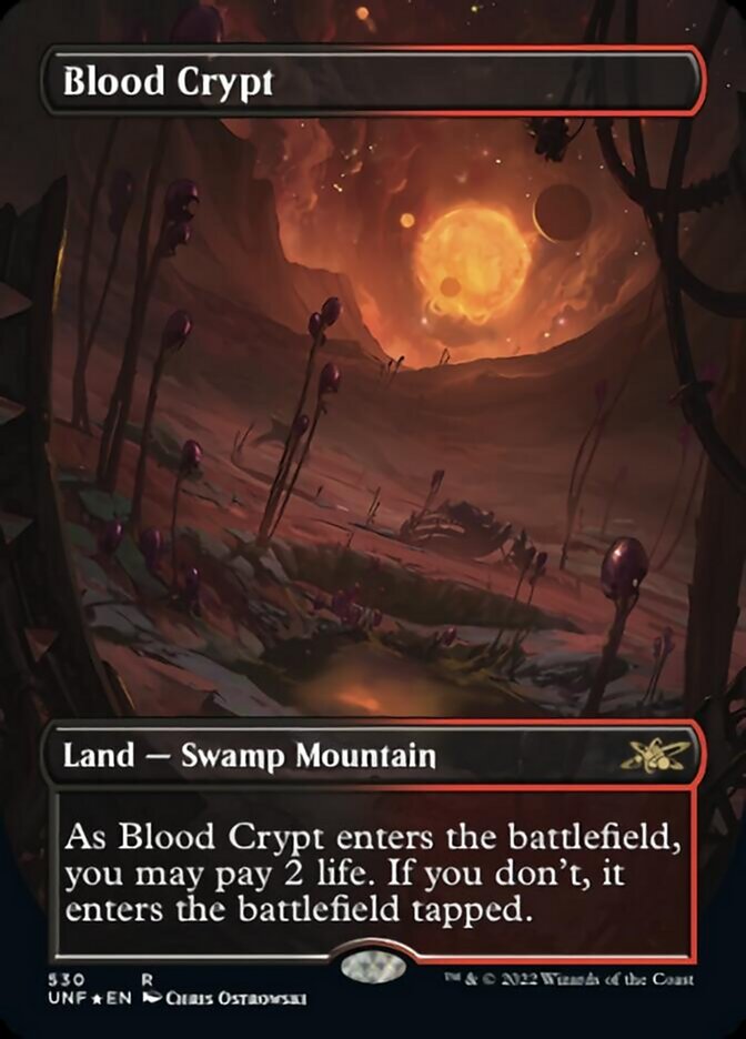 Blood Crypt (Borderless) (Galaxy Foil) [Unfinity] | RetroPlay Games