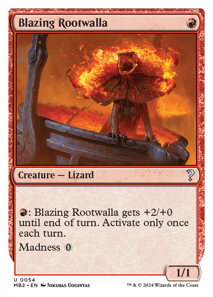 Blazing Rootwalla (White Border) [Mystery Booster 2] | RetroPlay Games