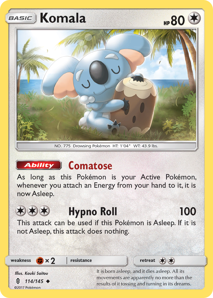 Komala (114/145) [Sun & Moon: Guardians Rising] | RetroPlay Games