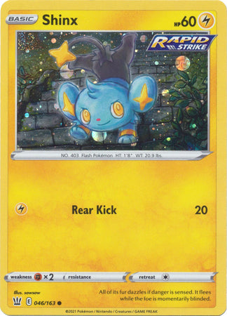 Shinx (046/163) (Cosmos Holo) [Sword & Shield: Battle Styles] | RetroPlay Games