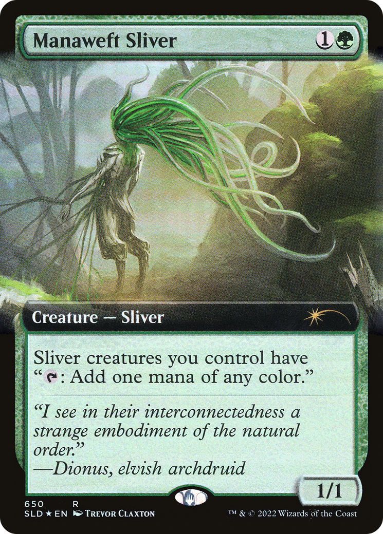 Manaweft Sliver (Extended Art) [Secret Lair Drop Promos] | RetroPlay Games