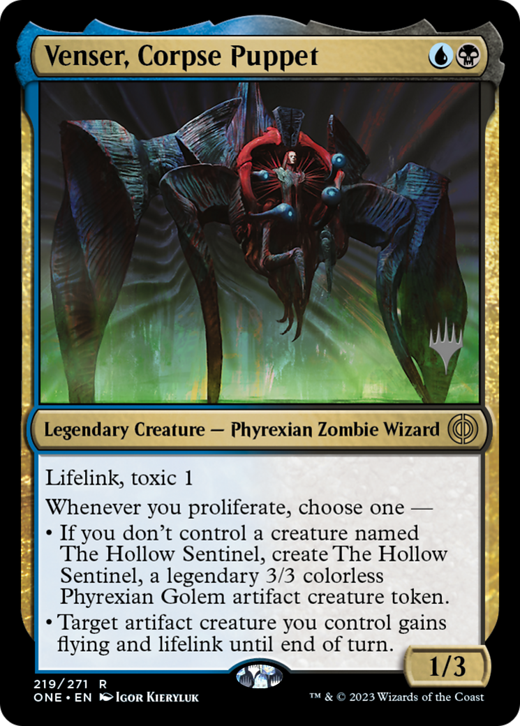 Venser, Corpse Puppet (Promo Pack) [Phyrexia: All Will Be One Promos] | RetroPlay Games