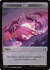 Copy // Dragon (0014) Double-Sided Token [Tarkir: Dragonstorm Commander Tokens] | RetroPlay Games