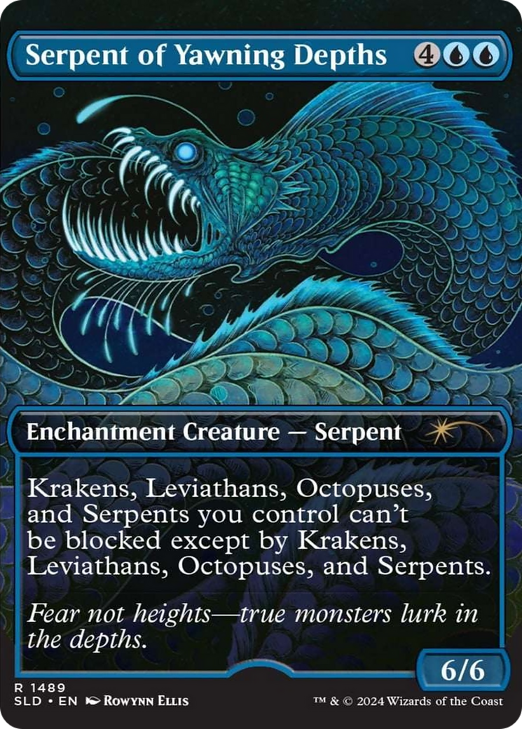 Serpent of Yawning Depths (Rainbow Foil) [Secret Lair Drop Series] | RetroPlay Games
