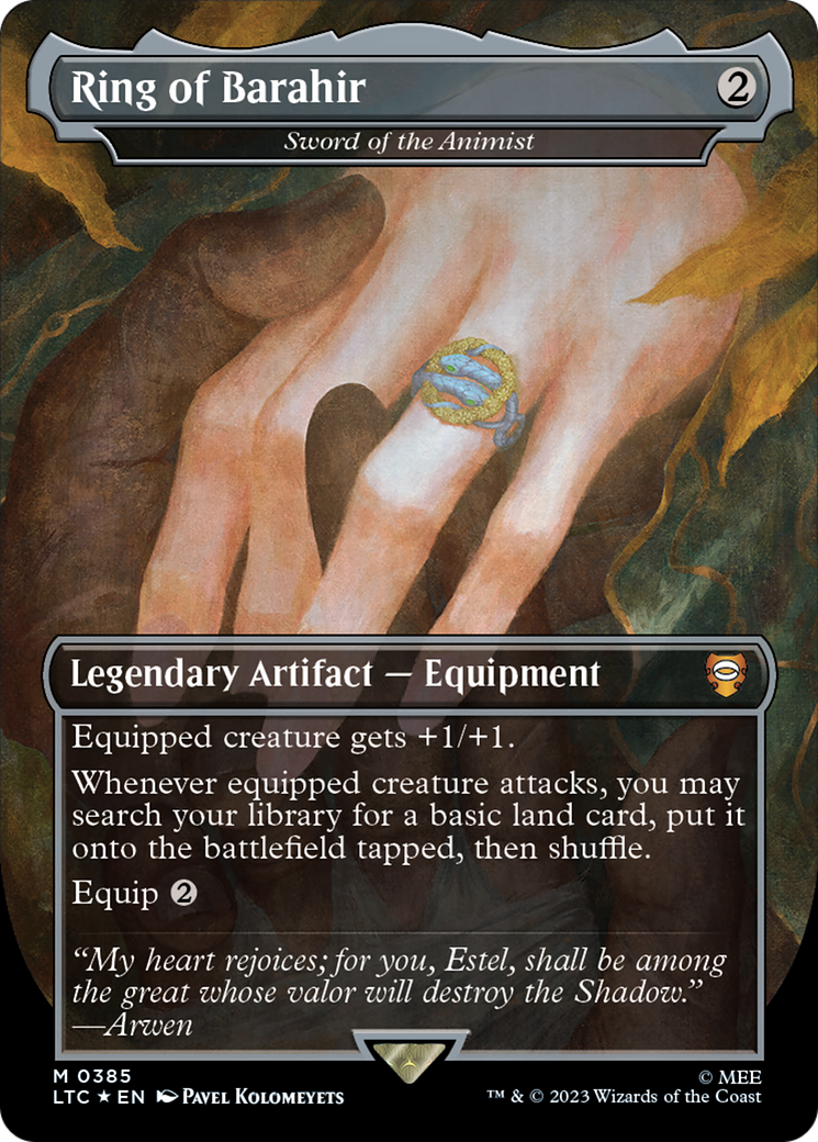 Ring of Barahir - Sword of the Animist (Surge Foil Realms and Relics) [The Lord of the Rings: Tales of Middle-Earth Commander] | RetroPlay Games