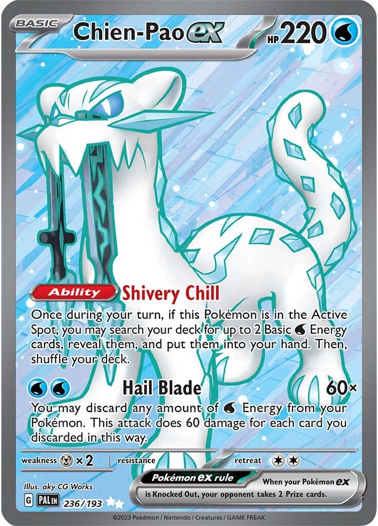 Chien-Pao ex (236/193) [Scarlet & Violet: Paldea Evolved] | RetroPlay Games