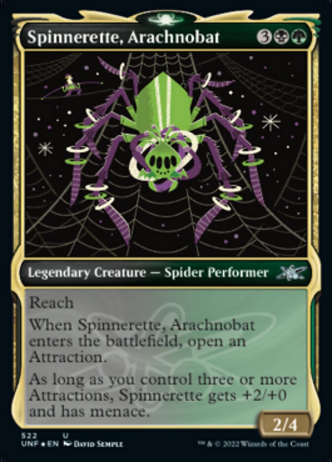 Spinnerette, Arachnobat (Showcase) (Galaxy Foil) [Unfinity] | RetroPlay Games