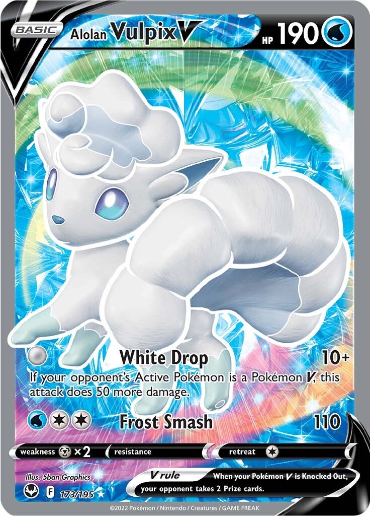 Alolan Vulpix V (173/195) [Sword & Shield: Silver Tempest] | RetroPlay Games