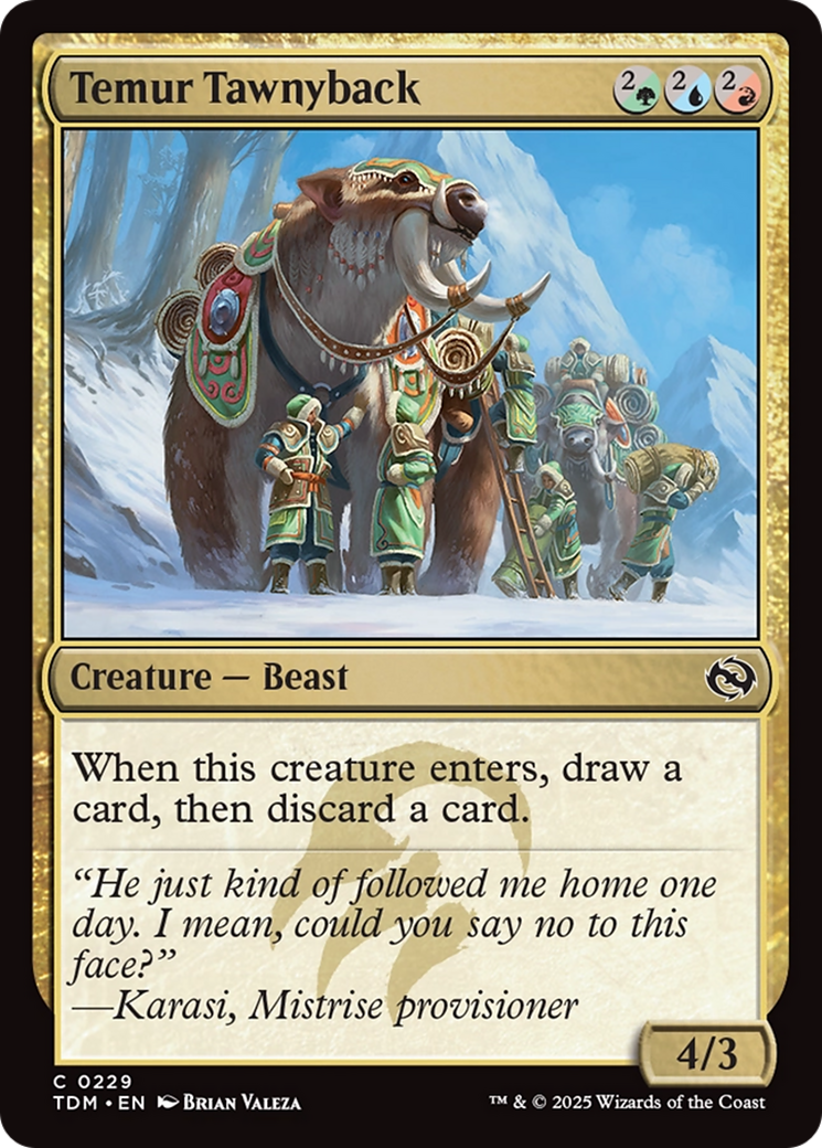 Temur Tawnyback [Tarkir: Dragonstorm] | RetroPlay Games