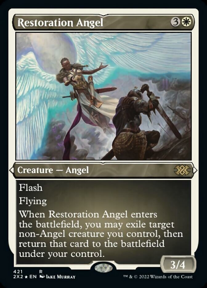 Restoration Angel (Foil Etched) [Double Masters 2022] | RetroPlay Games