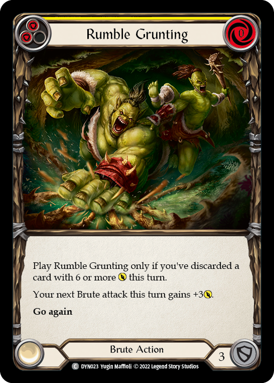 Rumble Grunting (Yellow) [DYN023] (Dynasty) | RetroPlay Games