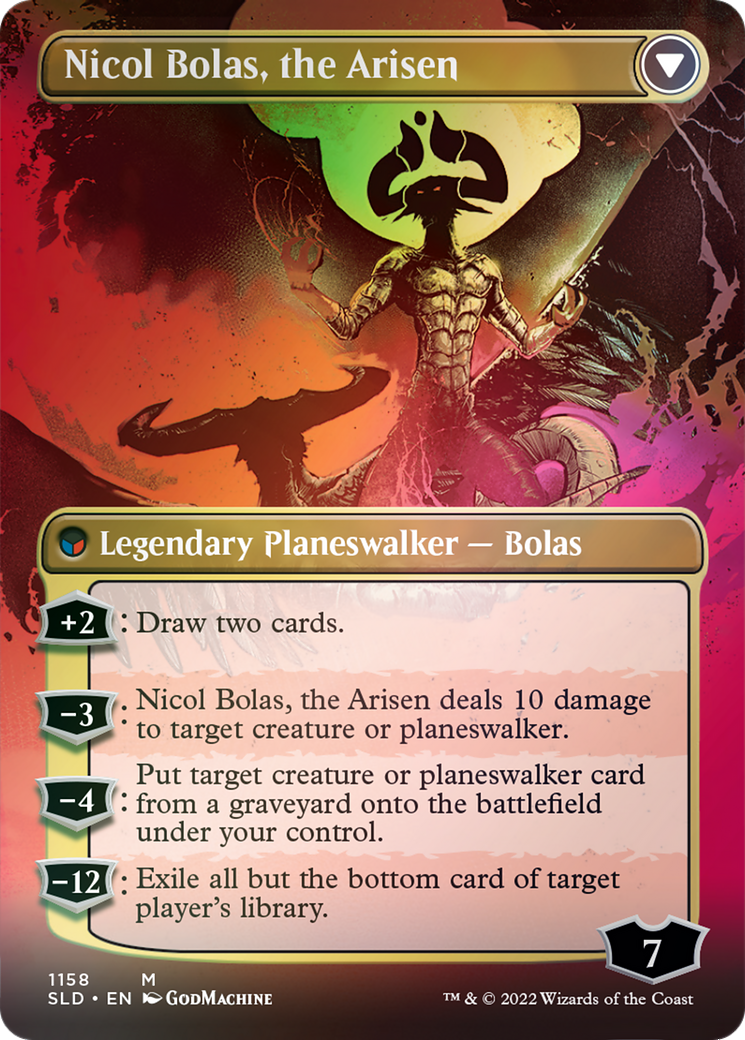 Nicol Bolas, the Ravager // Nicol Bolas, the Arisen (Borderless) [Secret Lair: From Cute to Brute] | RetroPlay Games