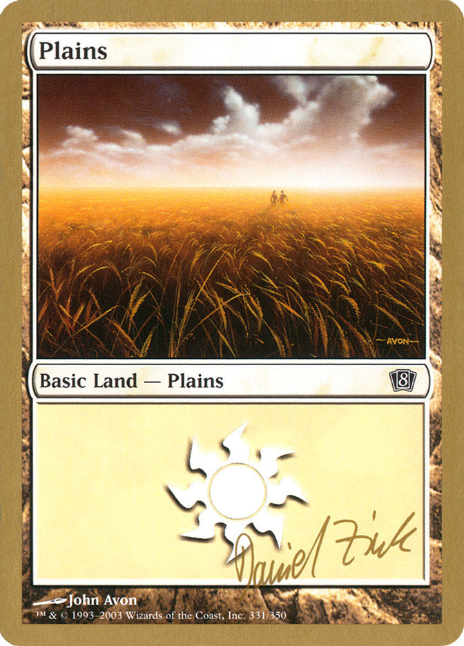 Plains (dz331) (Daniel Zink) [World Championship Decks 2003] | RetroPlay Games