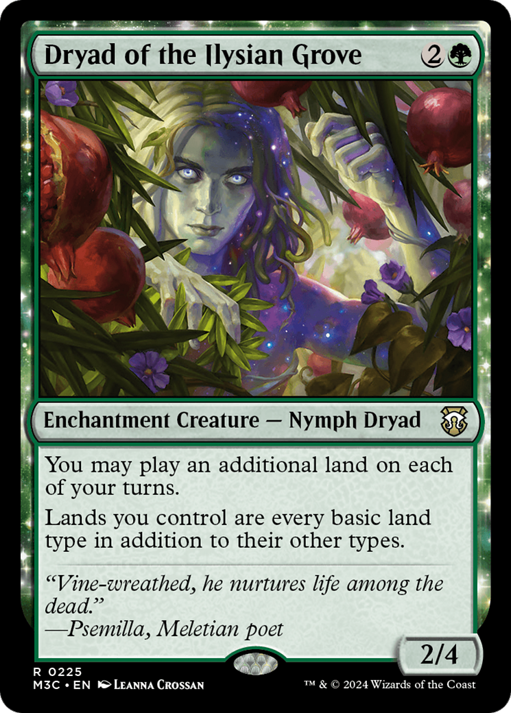 Dryad of the Ilysian Grove (Ripple Foil) [Modern Horizons 3 Commander] | RetroPlay Games