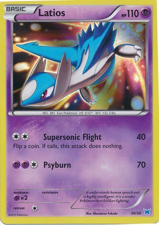 Latios (30/30) [XY: Trainer Kit 2 - Latios] | RetroPlay Games