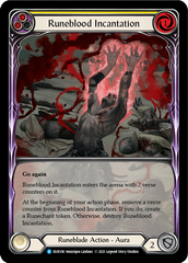 Runeblood Incantation (Yellow) [EVR108] (Everfest)  1st Edition Extended Art Rainbow Foil | RetroPlay Games