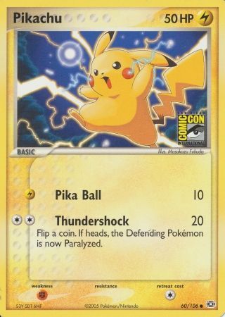 Pikachu (60/106) (2005 San Diego Comic Con) [Miscellaneous Cards] | RetroPlay Games