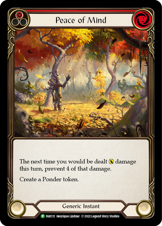 Peace of Mind [FAB131] (Promo)  Rainbow Foil | RetroPlay Games