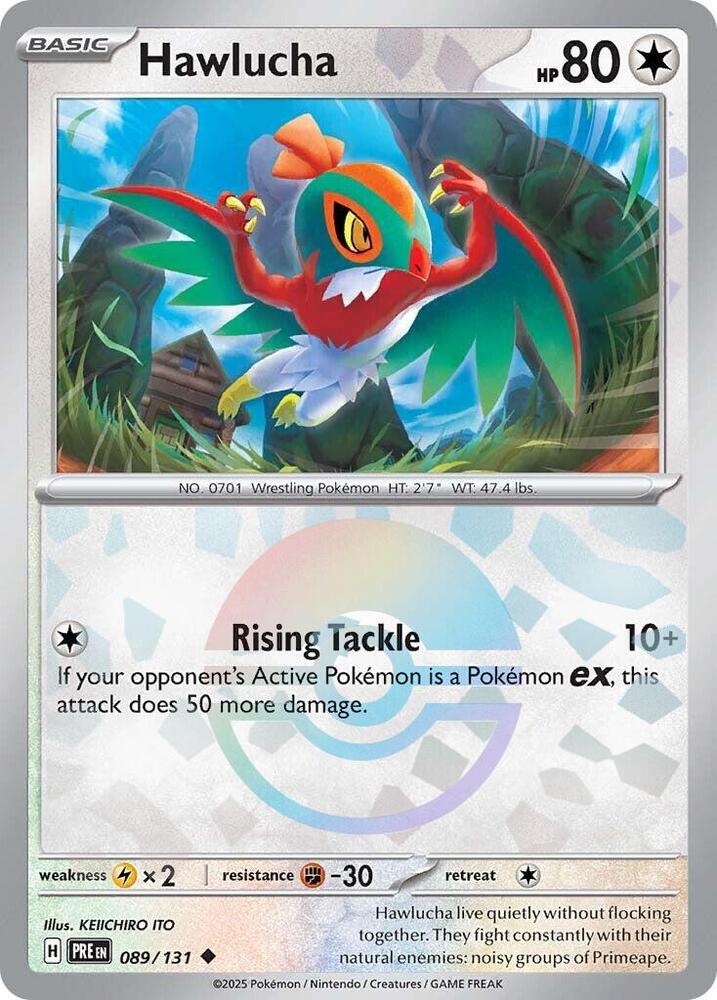 Hawlucha (089/131) (Poke Ball Pattern) [Scarlet & Violet: Prismatic Evolutions] | RetroPlay Games