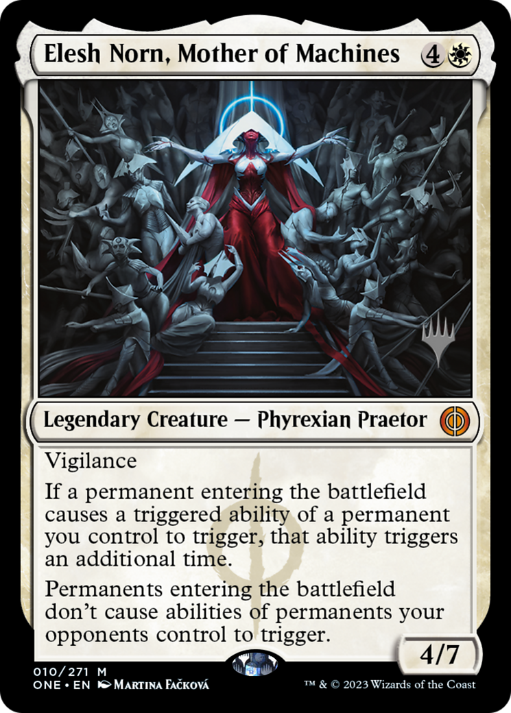 Elesh Norn, Mother of Machines (Promo Pack) [Phyrexia: All Will Be One Promos] | RetroPlay Games