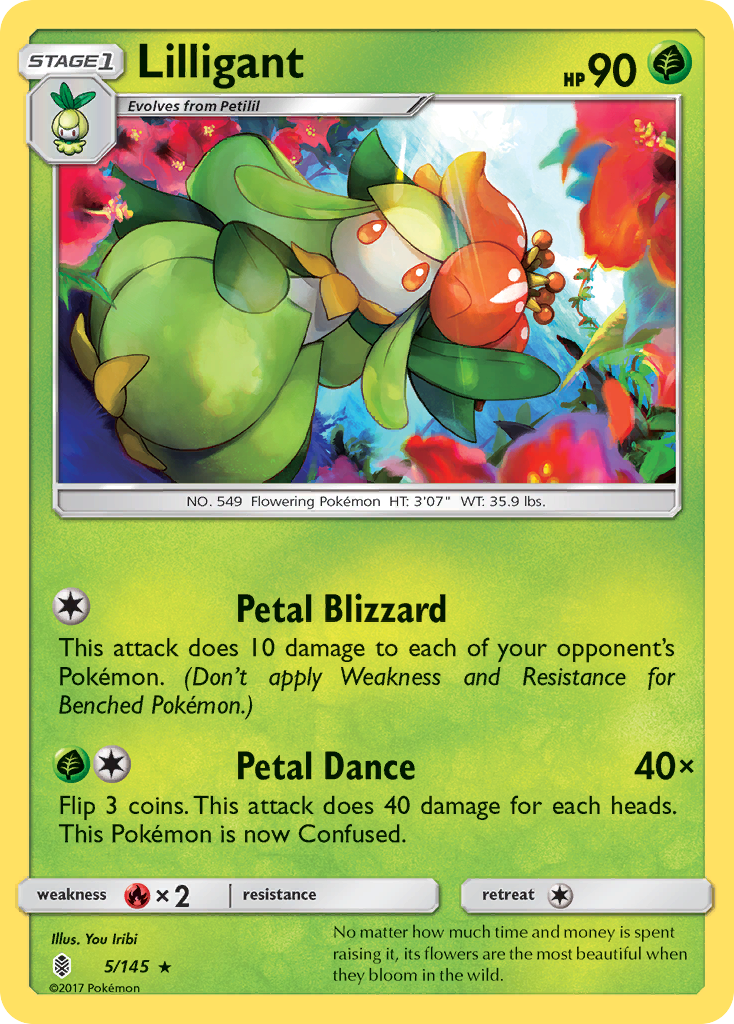 Lilligant (5/145) [Sun & Moon: Guardians Rising] | RetroPlay Games