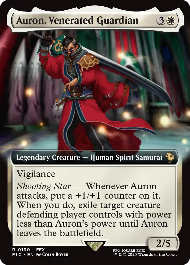 Auron, Venerated Guardian (Extended Art) [FINAL FANTASY Commander] | RetroPlay Games