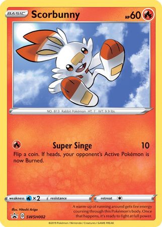 Scorbunny (SWSH002) [Sword & Shield: Black Star Promos] | RetroPlay Games