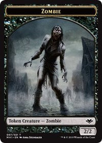 Zombie (007) // Wrenn and Six Emblem (021) Double-Sided Token [Modern Horizons Tokens] | RetroPlay Games