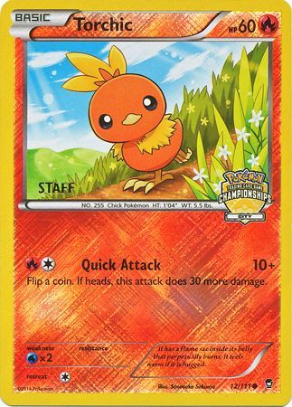 Torchic (12/111) (City Championship Promo Staff) [XY: Furious Fists] | RetroPlay Games