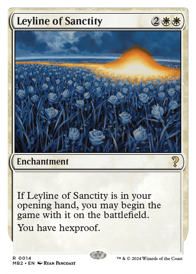 Leyline of Sanctity (White Border) [Mystery Booster 2] | RetroPlay Games